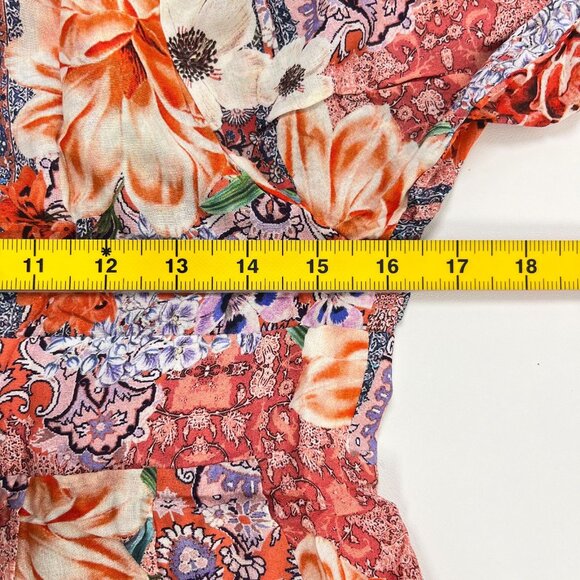 NWOT Johnny Was Scarlet Floral Georgette Midi Dress Size M - Picture 13 of 15